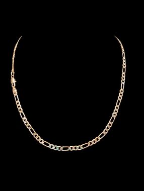 Unisex 18K Italian Gold-Filled Figaro Chain 4.5mm Tarnish Resistant